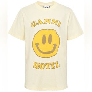 GANNI Hotel Organic Cotton T-Shirt